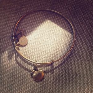 Alex and Ani Apple Charm Bracelet